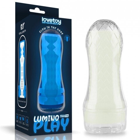 Мастурбатор мужской Lovetoy Pocketed Lumino Play, светящийся, 20,5х8 см