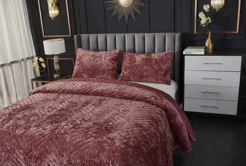 Покрывало 240х260 и 2 наволочки 50х70 Sofi De MarkO Фернанд терракот