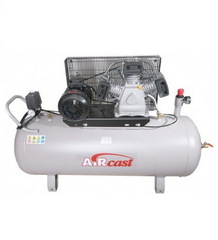 Компрессор Ремеза C-200LB40 (380В) горизонтальный с ременным приводом