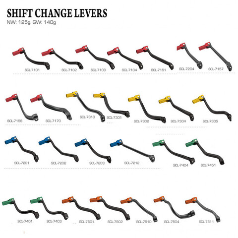 SCL-7514 Orange Лапка переключения передач мотоцикла GAS GAS