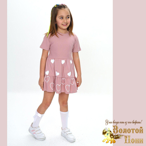 Платье хлопок девочке (3-7) 250217-G5021