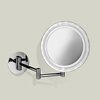Decor Walther 0121400 Decor Walther BS 16 Touch Косметическое зеркало 20см, подвесное, увел. 5x, сенсорный вкл., подсветка LED питание от 3 батареек AA 1.5V, цвет: хром