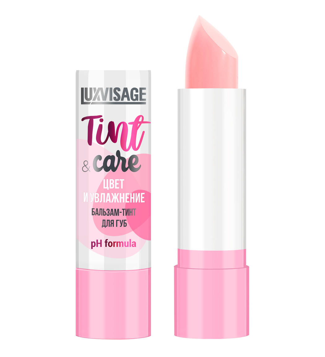 LuxVisage Бальзам-тинт для губ Tint & care pH formula тон 01  цвет и увлажнение 3,9г