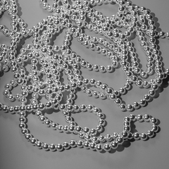 Гематин (гематит), оттенок "Серебристый", шар (разделитель) 6,3мм