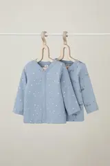 кофточка для новорожденных  К 300450-2уп/паровозики,свет звезд
