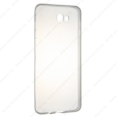 Накладка силиконовая ультра-тонкая для Samsung Galaxy J7 J730 2017 черная (прозрачная)