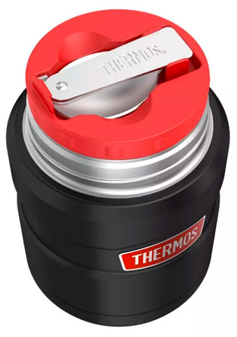 Термос для еды Thermos SK3020 RCMB 0.71л. черный/серый картонная коробка (375810)