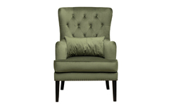 Кресло с подушкой 74х84х104см Garda Decor Rimini Colton 008-ZEL зеленое