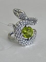 Змея  (кольцо из серебра)