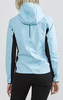 Утепленная ветрозащитная куртка с капюшоном для бега Craft Glide Hood Blue женская
