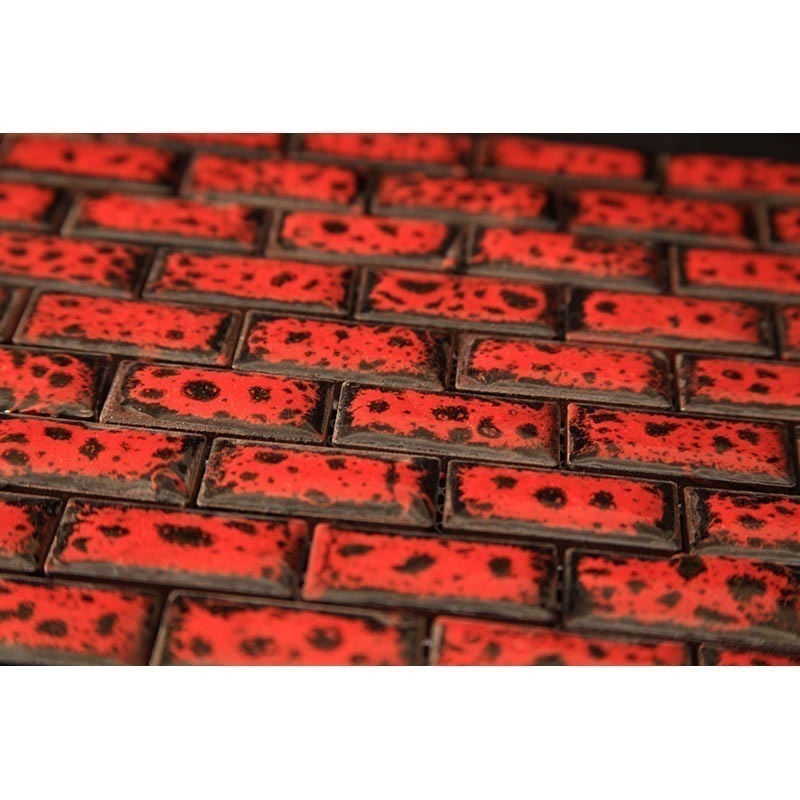 Brick-2-4 Испанская керамическая плитка Gaudi Brick красный прямоугольник