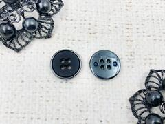 Пуговицы костюмные, d 1,5 см, чёрный