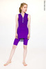 Knee length shorts with skirt stretch | violet