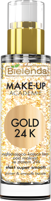 MAKE-UP ACADEMIE GOLD 24K Разглаживающая и успокаивающая база под макияж 30мл