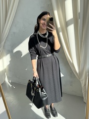 Платье «Косы» черное