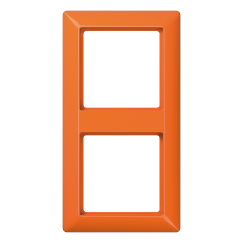 Рамка на 2 поста. Цвет Блестящий оранжевый. JUNG AS. AS582BFO