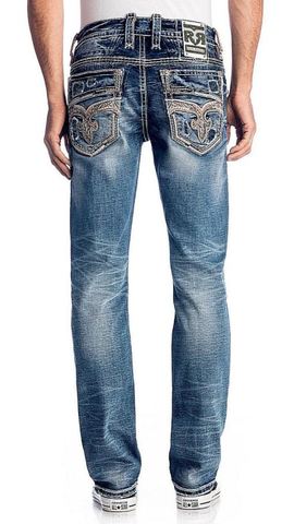Rock Revival | Джинсы мужские CYCLAMEN J201 STRAIGHT RP2460J201 сзади