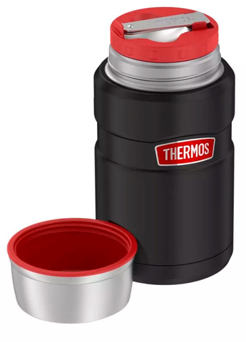 Термос для еды Thermos SK3020 RCMB 0.71л. черный/серый картонная коробка (375810)