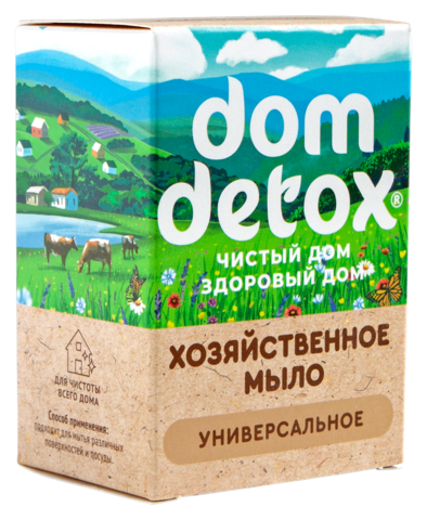 DomDetox Мыло хозяйственное Универсальное 250г: 2 куска по 125г