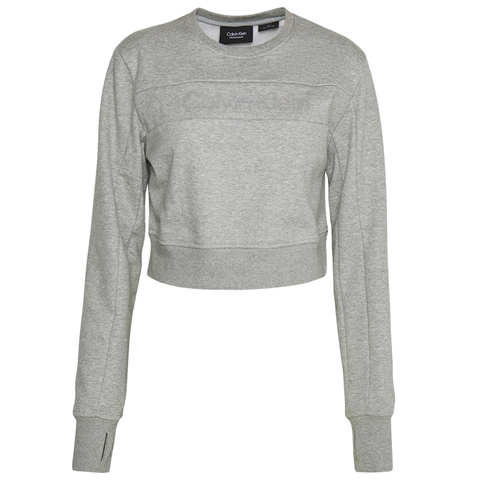 Женская теннисная толстовка Calvin Klein PW Pullover - grey heather