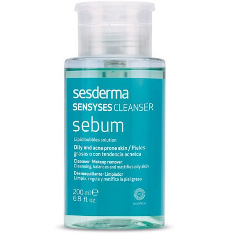 Sesderma SENSYSES: Лосьон липосомальный для снятия макияжа для жирной и склонной к акне кожи (Cleanser Sebum)
