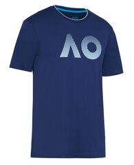 Теннисная футболка Australian Open T-Shirt AO Textured Logo - navy