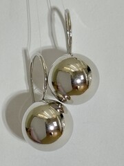 Шары 2,0 (серьги из серебра)