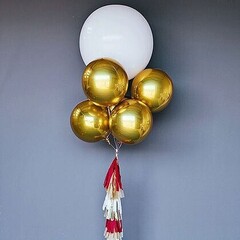 White and gold set (5 шаров)