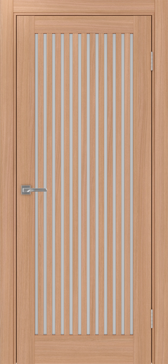 Дверь межкомнатная Оптима Порте Турин 543.2, цвет темный ясень, экошпон, стекло мателюкс