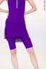 Knee length shorts with skirt stretch | violet