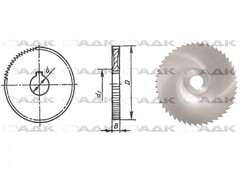 Фрезы отрезные ГОСТ 2679-93   Р6М5 40*10*5.0   Z20 Тип 2