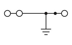 PTS 2,5-TWIN-PE-Заземляющая клемма
