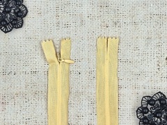 Молния потайная, L 50 см, бледно-жёлтый