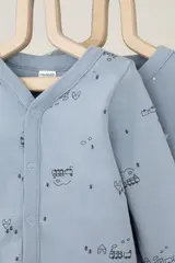 кофточка для новорожденных  К 300450-2уп/паровозики,свет звезд
