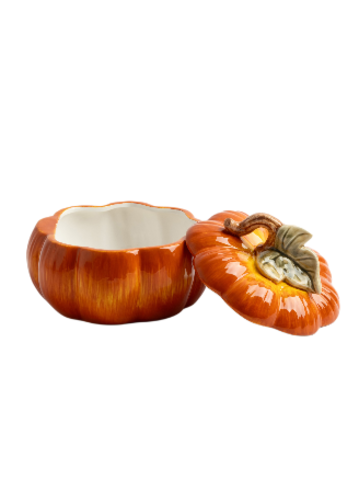 Емкость для хранения Bright pumpkin Тыква, 1300 мл - Оранжево-зеленый - купить 3