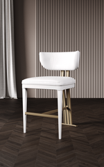 Полубарный стул Круиз белый