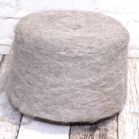 Вспушенная альпака PINORI FILATI / CHARM BRUSHED 280 серо-бежевый меланж