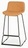 Барный стул Neo горчичный , ножки черный металл, сиденье с мягкой обивкой