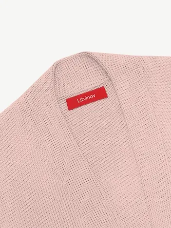 Кардиган с планкой из кашемира