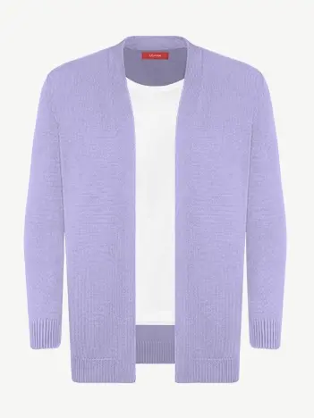 Кардиган с планкой из шелка