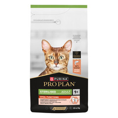 Pro Plan сухой корм для стерилизованных кошек для поддержания органов чувств (лосось) 1,5 кг