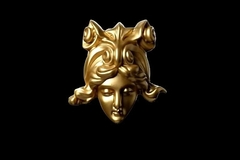 Силиконовый молд № 667 Маскарон