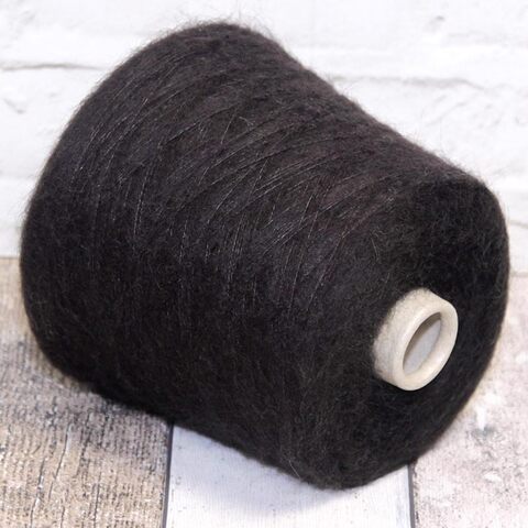 Кидмохер на полиамиде PURA LANA ITALIA / MARZIA 900 черный кофе