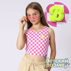 Кроп-топ с объемной нашивкой