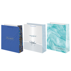 Пакет подарочный S вертикальный, Сюрприз, МИКС, 18*23*10 см (Д*В*Ш)