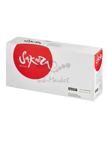 Картридж Sakura Q7553A (53A) для HP, черный, 3000 к.