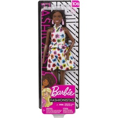 Барби Fashionistas 106 в Платье с Цветочным Принтом