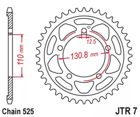 Звезда ведомая JTR7 46ZBK