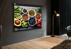 Экран Cactus 187x332см Wallscreen CS-PSW-187X332-BK 16:9 настенно-потолочный рулонный черный — фото 3