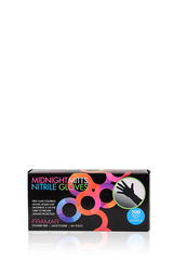 Midnight Mitts Nitrile Gloves Medium | Перчатки черные нитриловые M (100 штук в упаковке)